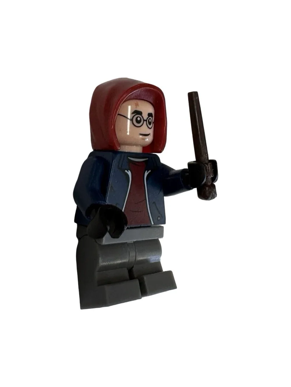 Lego Harry Potter minifig, red hoodie & wand, 76418 advent calendar 2023, HP458